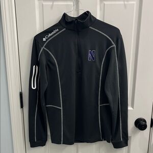 Northwestern Columbia Gray Golf 1/4 zip pullover